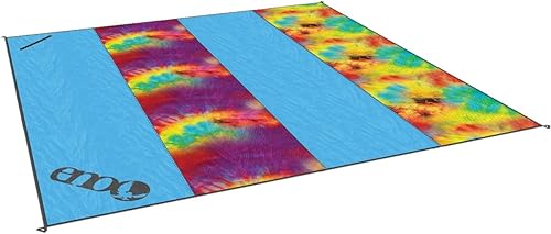 ENO Islander Blanket - Manta ligera de viaje al aire libre para camping, senderismo, mochileros, festivales, picnic, viajes o la playa, teñido