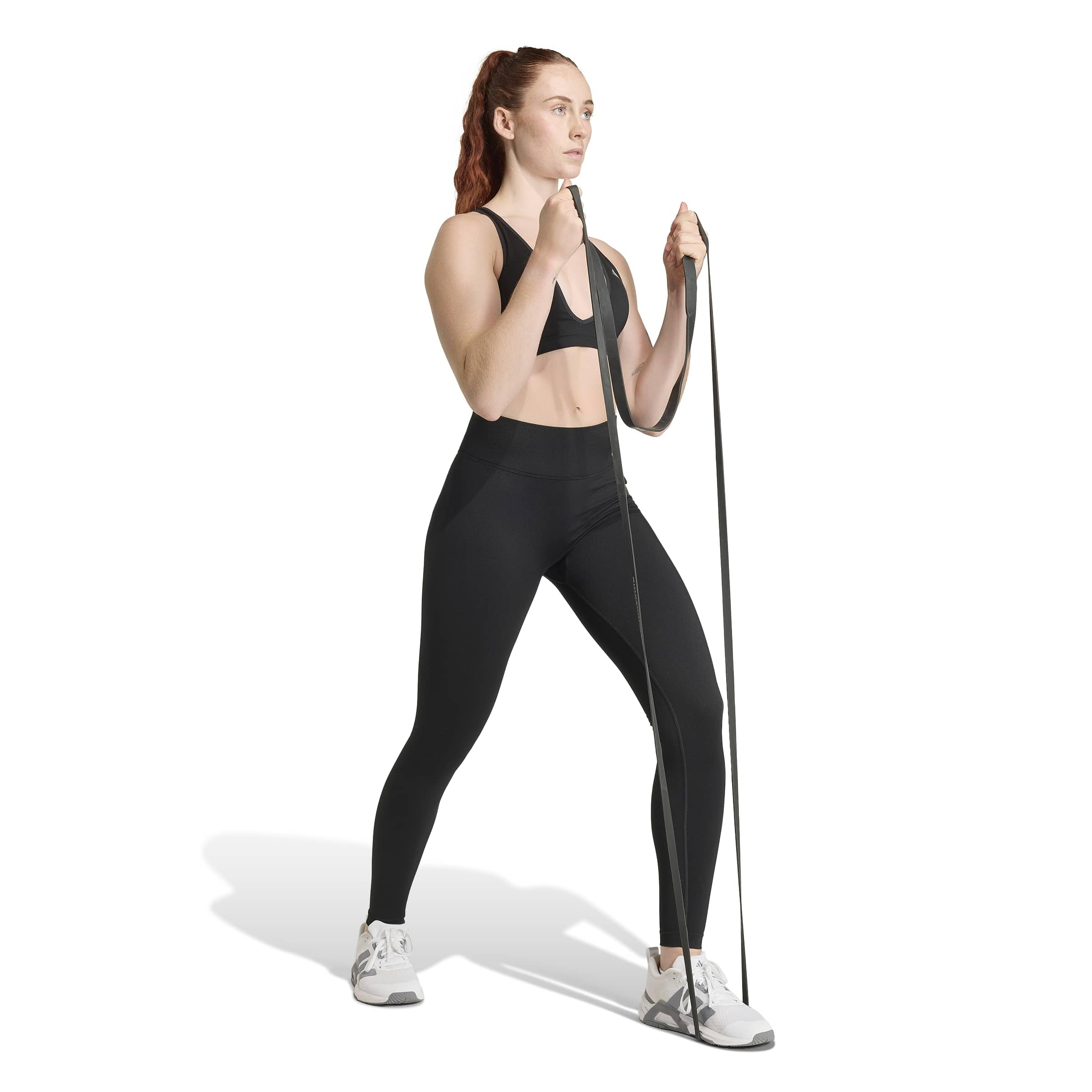 adidas Workout Essentials Knit Scrunch 1/1 Leggings - Rajstopy Kobiety