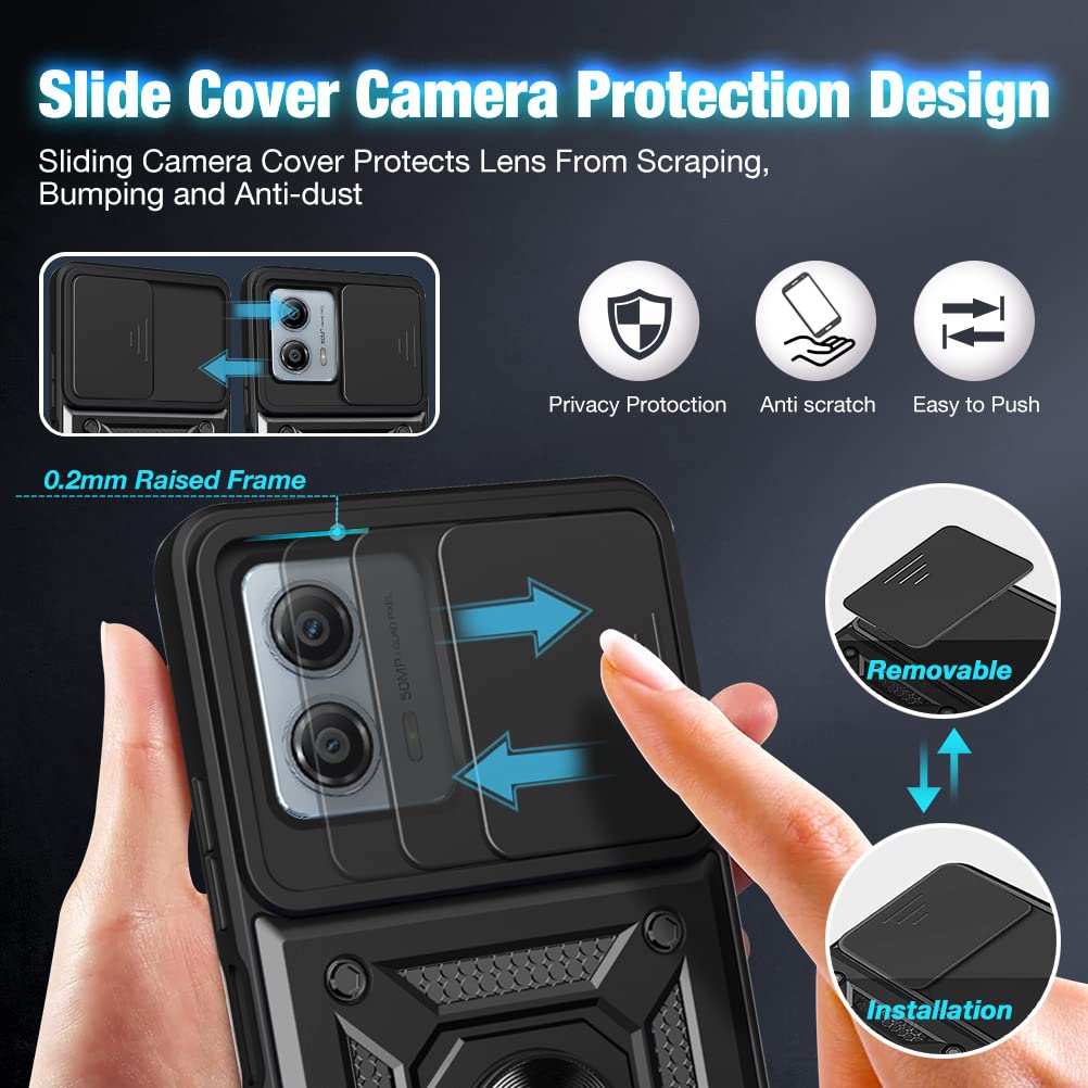 Tope Custodia In Pelle Per Otorola Oto G13 / Oto G23 (6.5" Inches - Foto 8