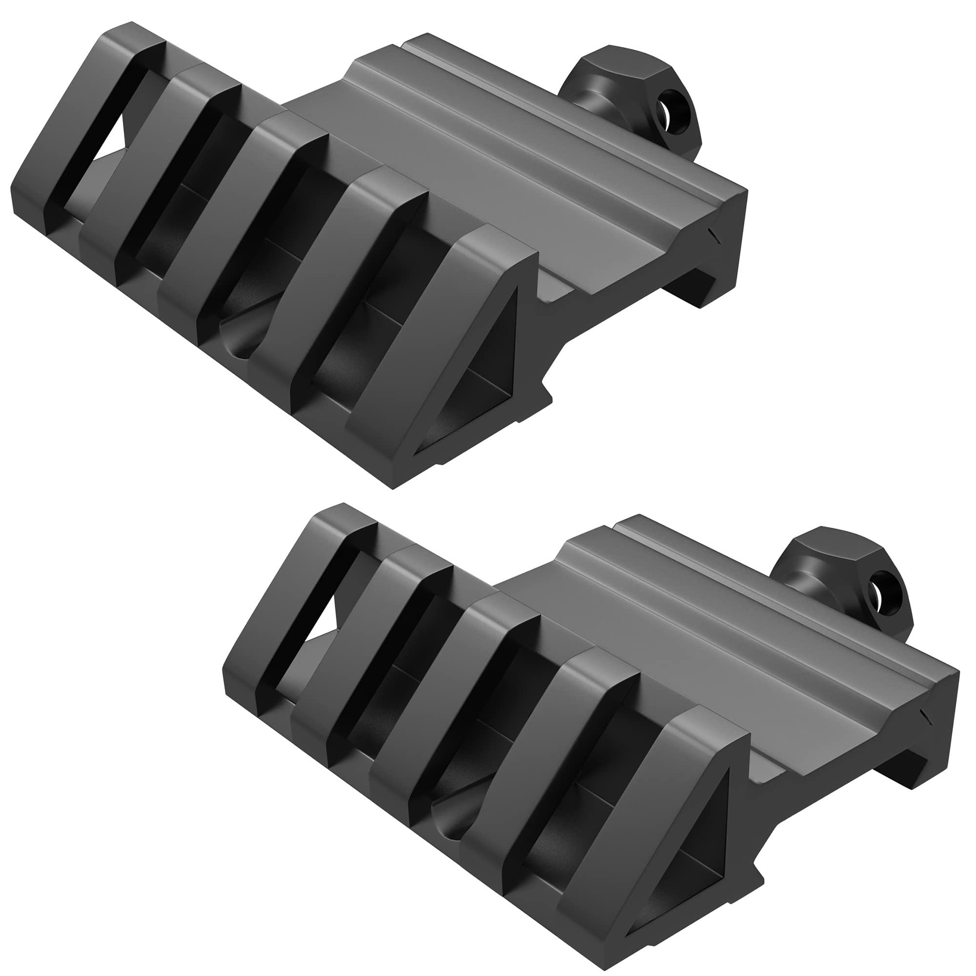 Sniper 45 Degree Offset Rail Mount 4 Slots Picatinny Weaver Rail (2PCS)