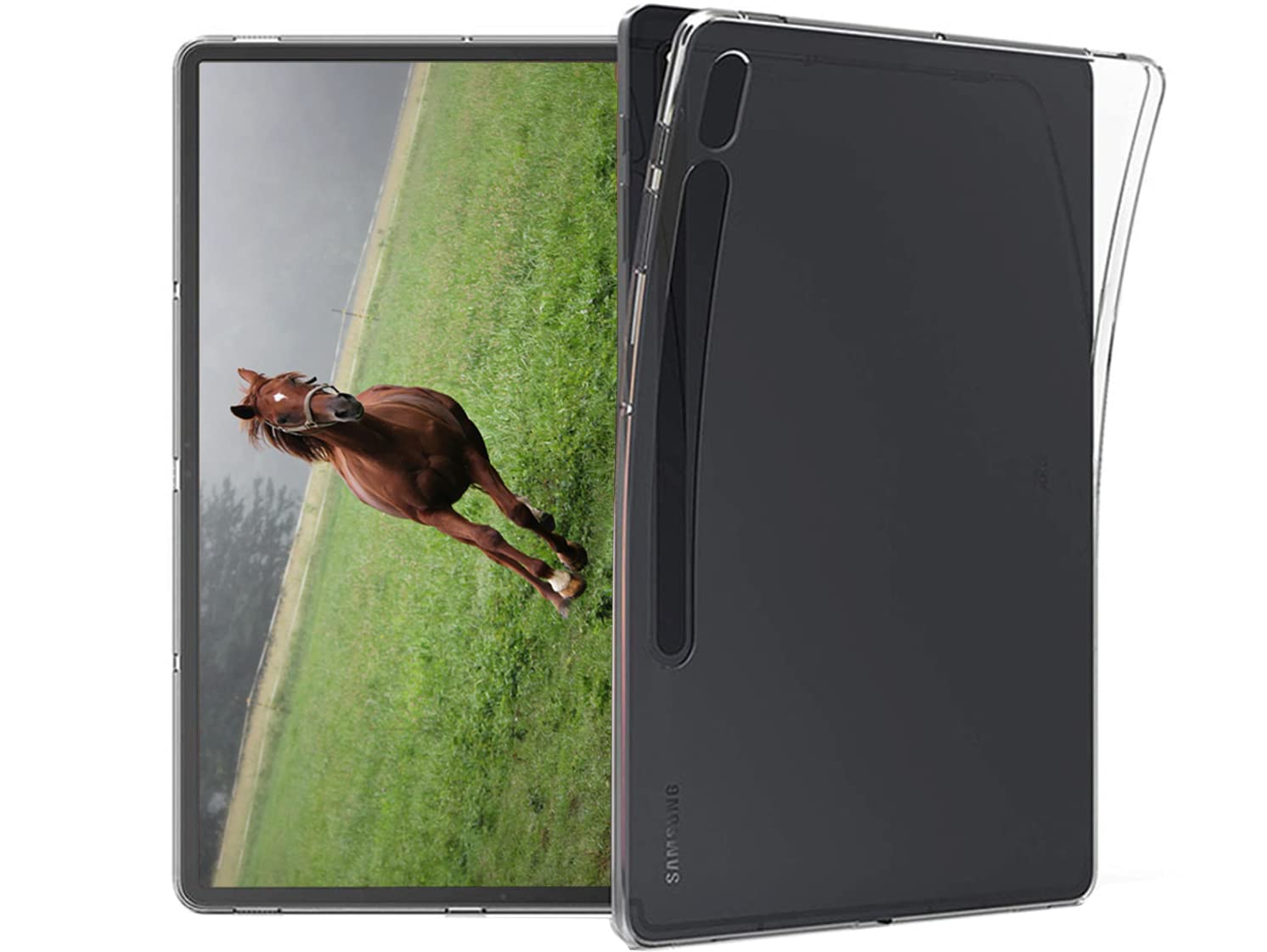 ORRINKART Transparent Back Cover Case for Samsung Galaxy Tab S8 Plus 12.4 inch 2022 Models [SM-X800/ SM-X806] Flexible TPU Back Cover (B09W389SM5) Amazon Price History, Amazon Price Tracker