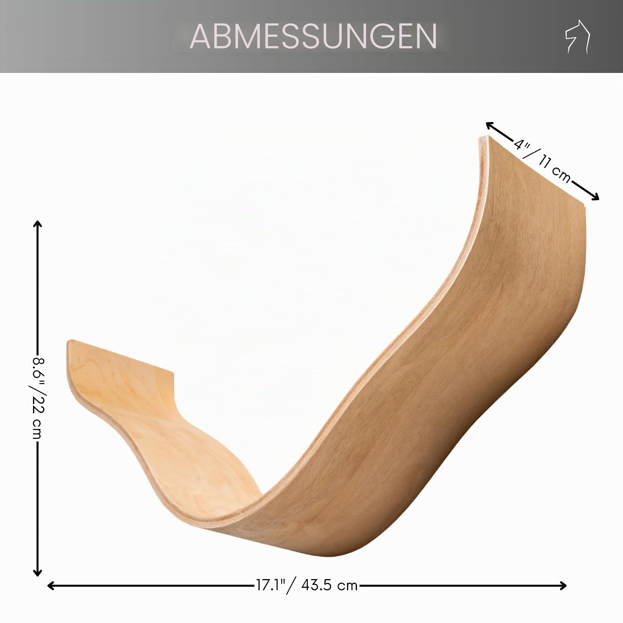 Toilettenpapierhalter Wand Holz, Aufbewahrung für Ersatzrollen, Walnuss