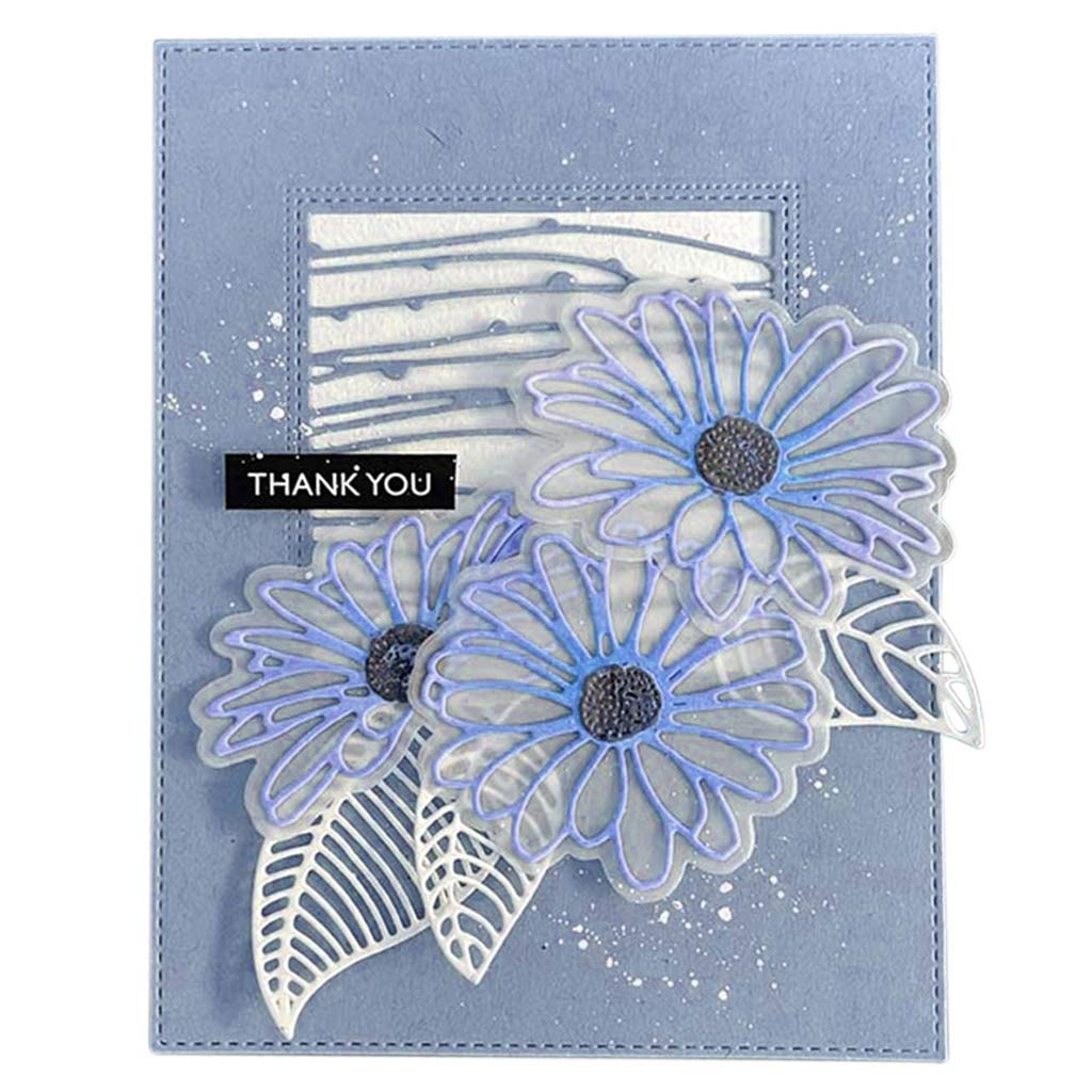 ECMQS Stanzschablone Rahmen-Motiv – Aus Carbonstahl Für Scrapbooking Und Kartenbasteln