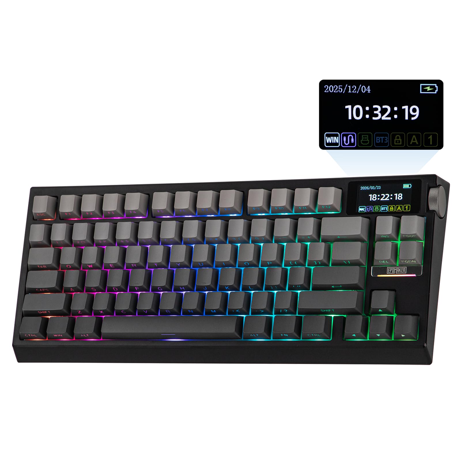 EPOMAKER G84 PRO RGBキーボード Amazon.com: EPOMAKER G84 PRO Wireless Gaming Keyboard w