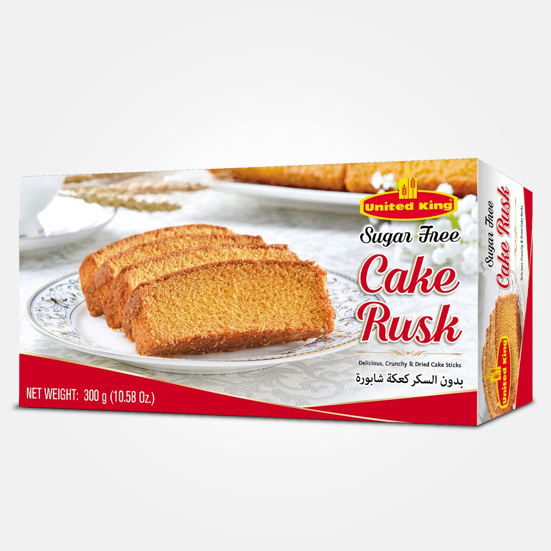 United King sugar free Cake Rusk | Crispy and crunch rusk | Perfect with hot tea or coffee
