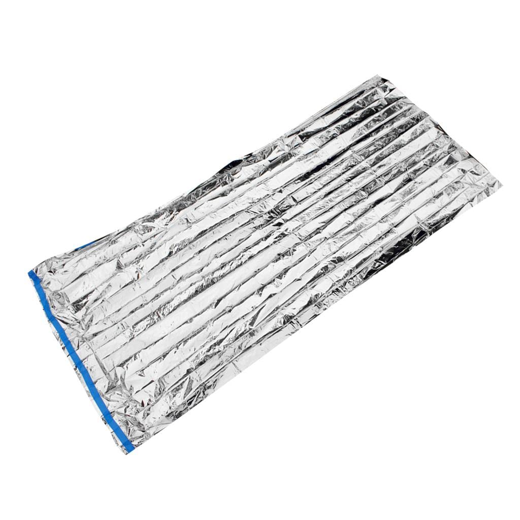 Manta Térmica para Dormir de Emergencia Al Aire Libre, Ligera, para Acampar, 5x200 X 100cm