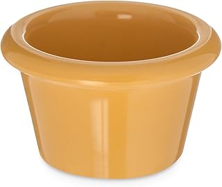 Carlisle FoodService Products S27522 Melamine Smooth Ramekin, 1.5 oz. Capacity, Honey Yellow (Case of 48)