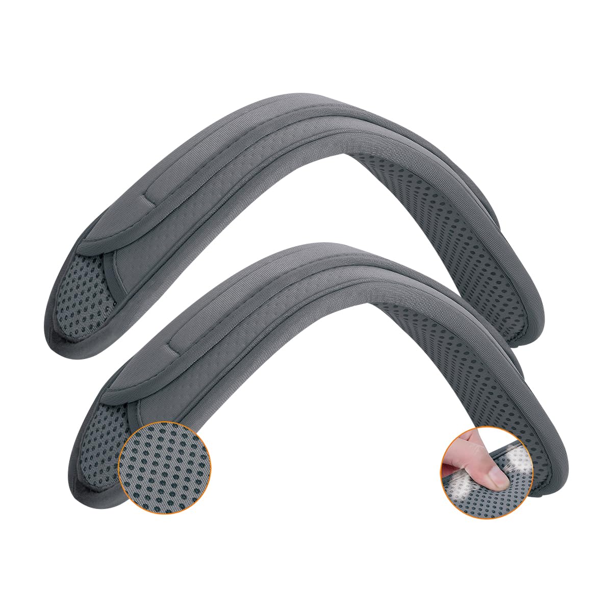 UOZL 2 Pack Universal Shoulder Pads for Bags Non-Slip Thick Enhance The Comfort and Stability of Shoulder Bags,Messenger Bags,Backpacks and