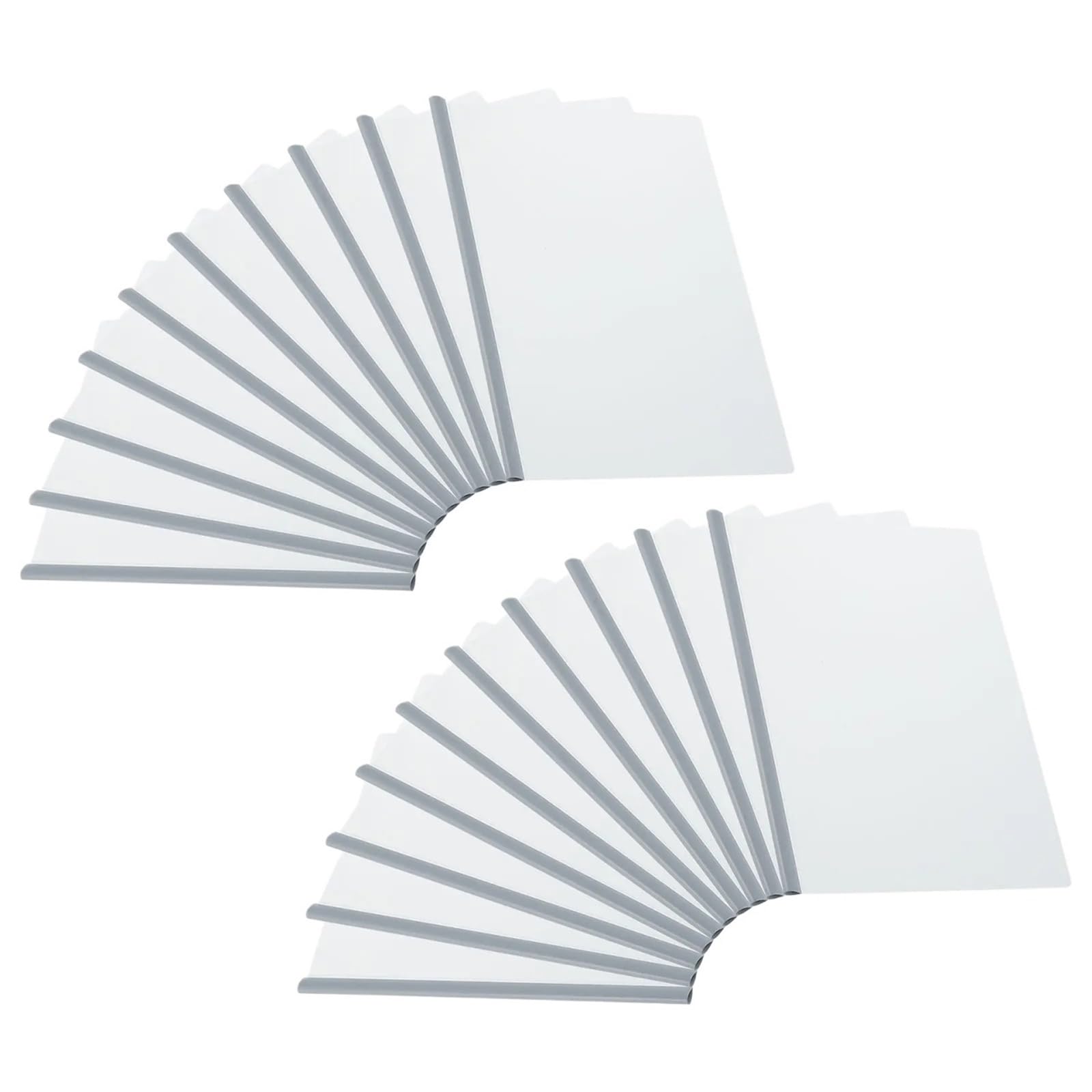 Carpeta de presentación transparente A4 20 piezas con barras deslizantes y asa deslizante for currículum Para Almacenar Archivos(Color 1)