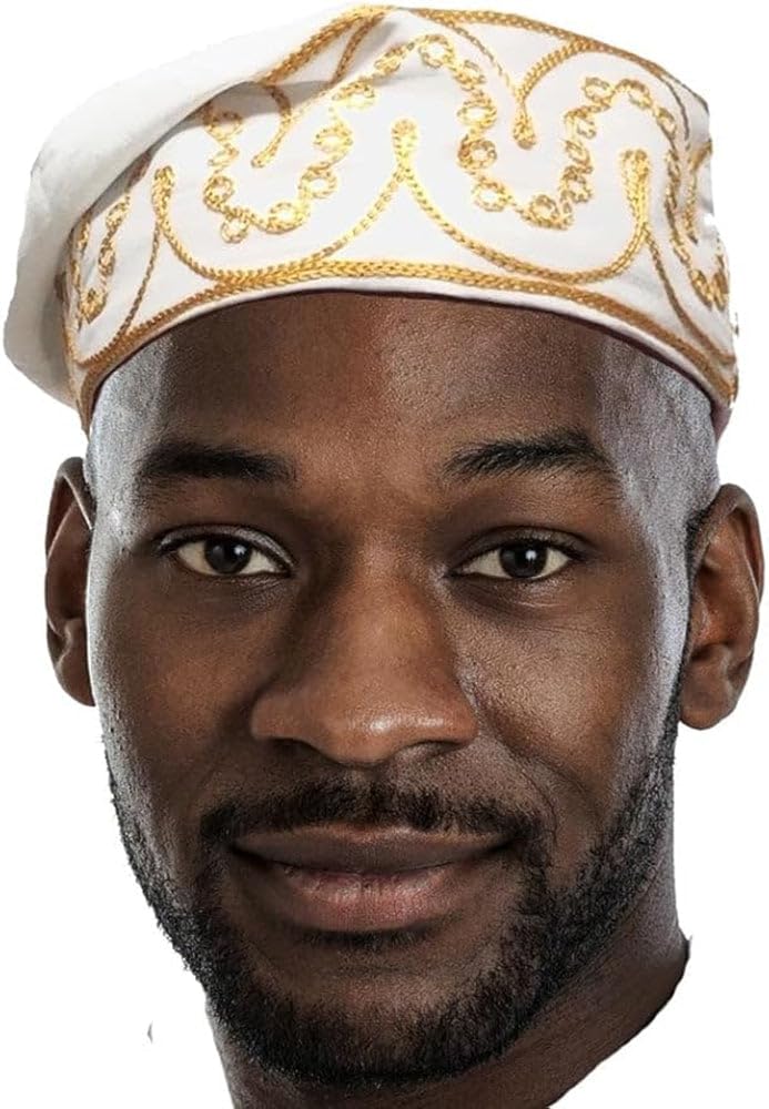 Dupsie'sAdebo African Kufi Hat with Embroidery