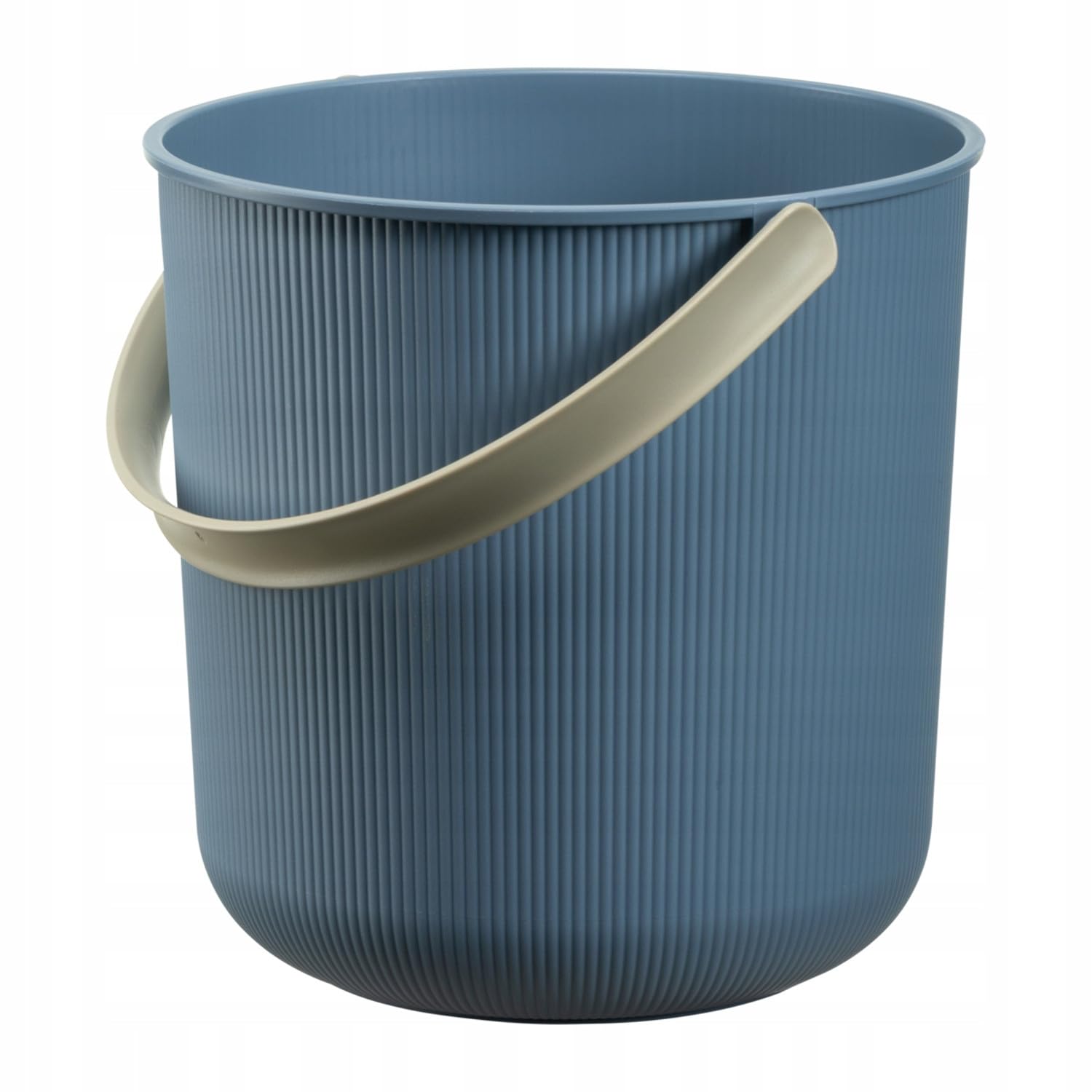 Container Bucket with Handle 10 L Plast Team Akita | Robust Recycled for Storage | Lid Available Separately (Blue)