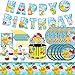 82pz Compleanno Stoviglie per Feste, Bambini Decorazioni di Compleanno Forniture Kit Tazze Piatti Asciugamani di Carta Cannucce Tovaglia