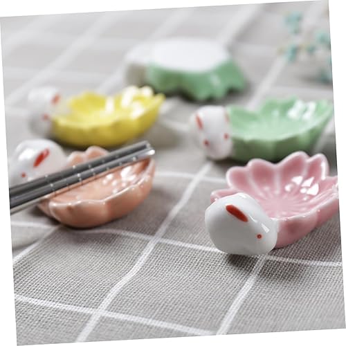 Miniatura 7 de Mikinona 5 uds. Cerámica flor de cerezo palillos resto palillos japoneses titular soporte soporte flor cerezo estante estilo japonés s