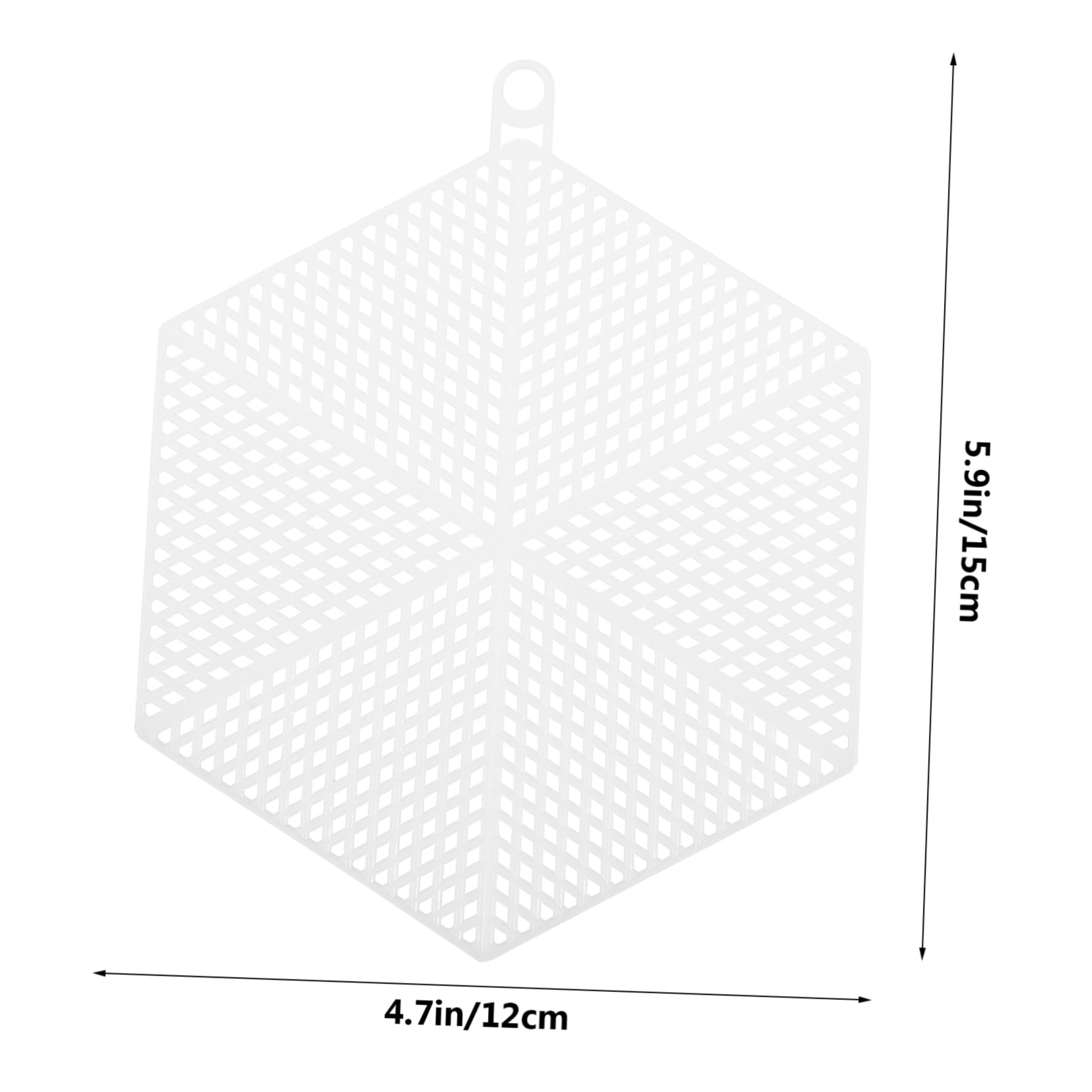 HOODANCOS 10pcs Sheets Cross Stitch Mesh Buckram Mesh Grid Panel Mesh for Knitting Mesh for Stitch Needlework Yarn Crafting Black Mesh Fabric Net Stitching Canvas Crochet White Plastic