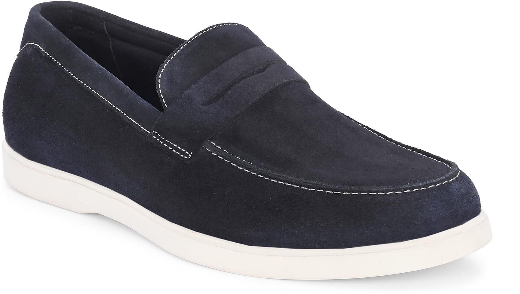 Harrytech London Mens Real Leather Suede Comfort Slip on Moccasin Casual Shoes Lifestyle Casual Shoes for Mens Comfortable and Durable Navy (B0D8QR253G) Amazon Price History, Amazon Price Tracker