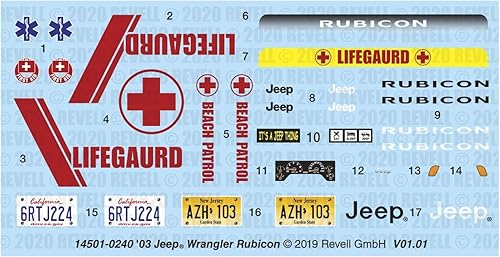 Miniatura 5 de REVELL USA, LLC Kit de modelo de plástico, Jeep Wrangler Rubicon, 12 años en adelante Amarillo