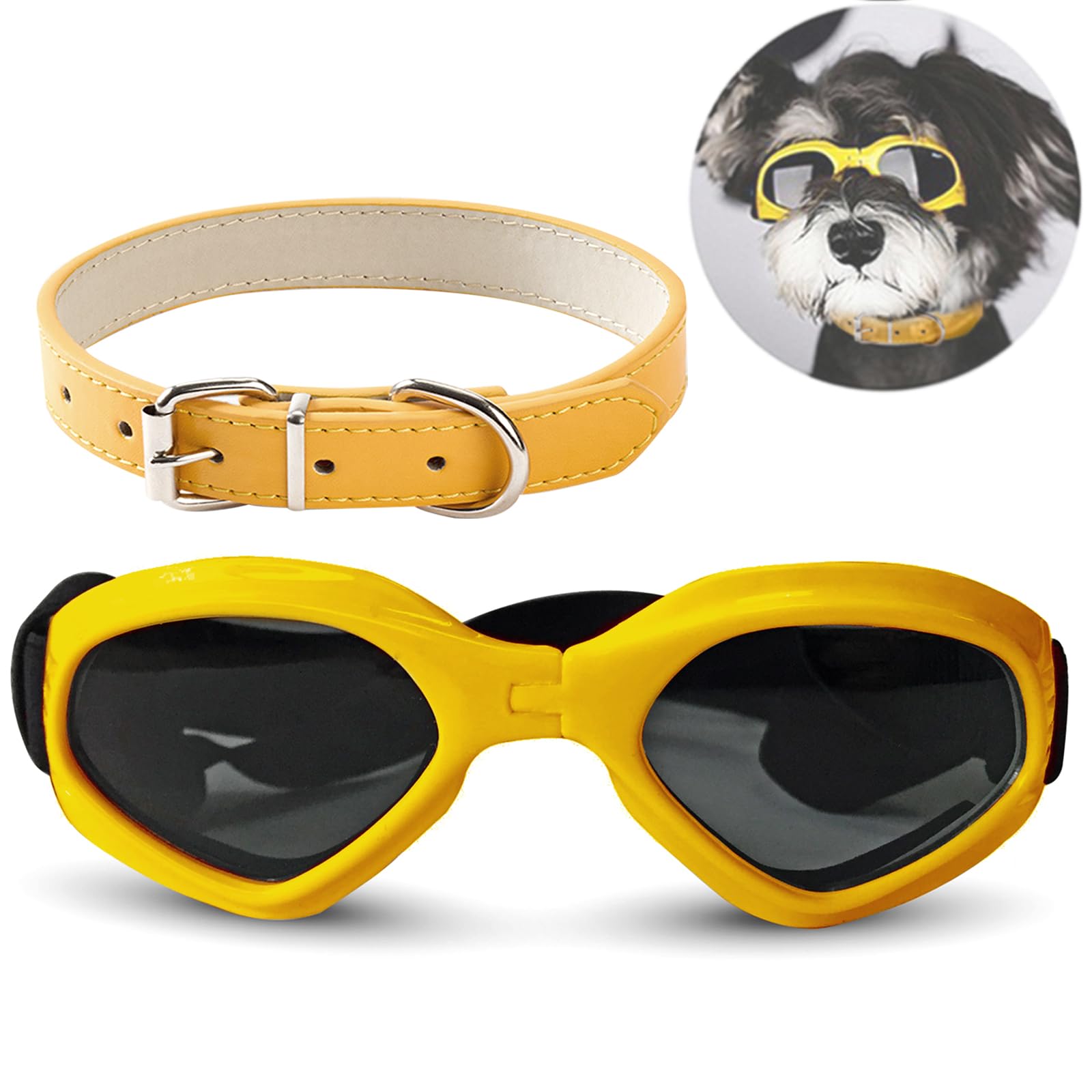 BSITSSS Dog Goggles, Sunglasses for Dogs Cats Windproof Eye UV Protection Dog Sunglasses