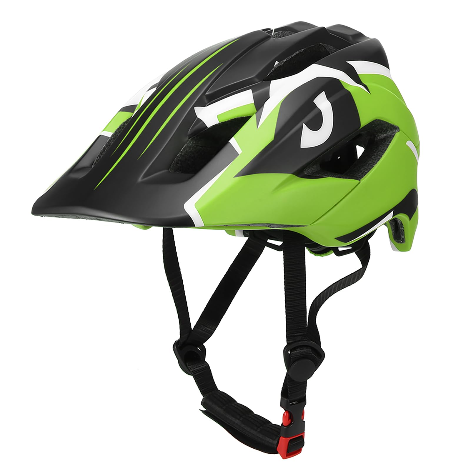Walmeck Casque Enfant Détachable, Casque de sécurité Convertible Intégral et Demi-Visage avec 13 Aérations, Visière Solaire, Doublure Amovible pour Le Vélo, Le et ro