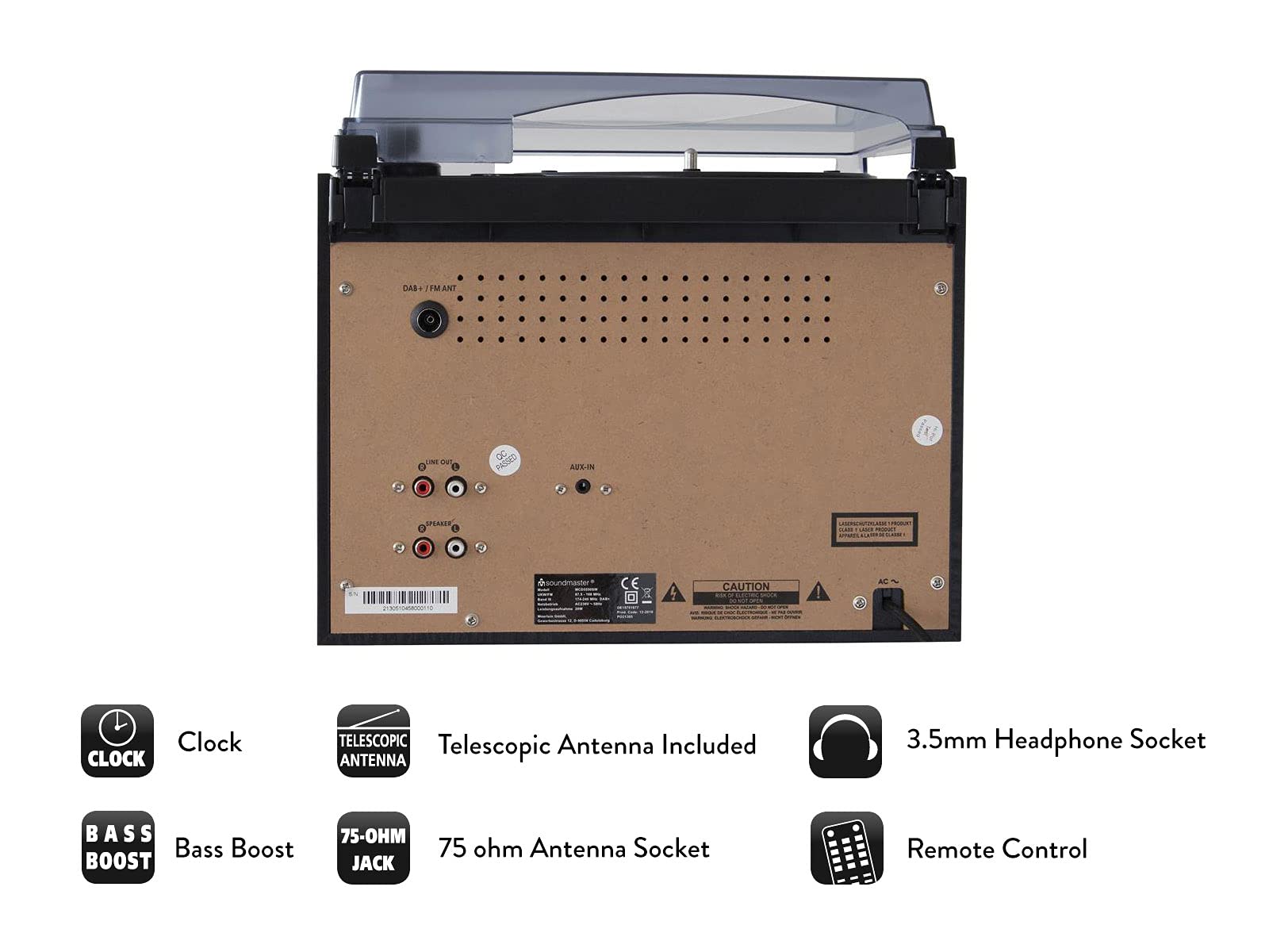 Buy soundmaster MCD5550 Bluetooth HiFi System FM/DAB Radio, Twin