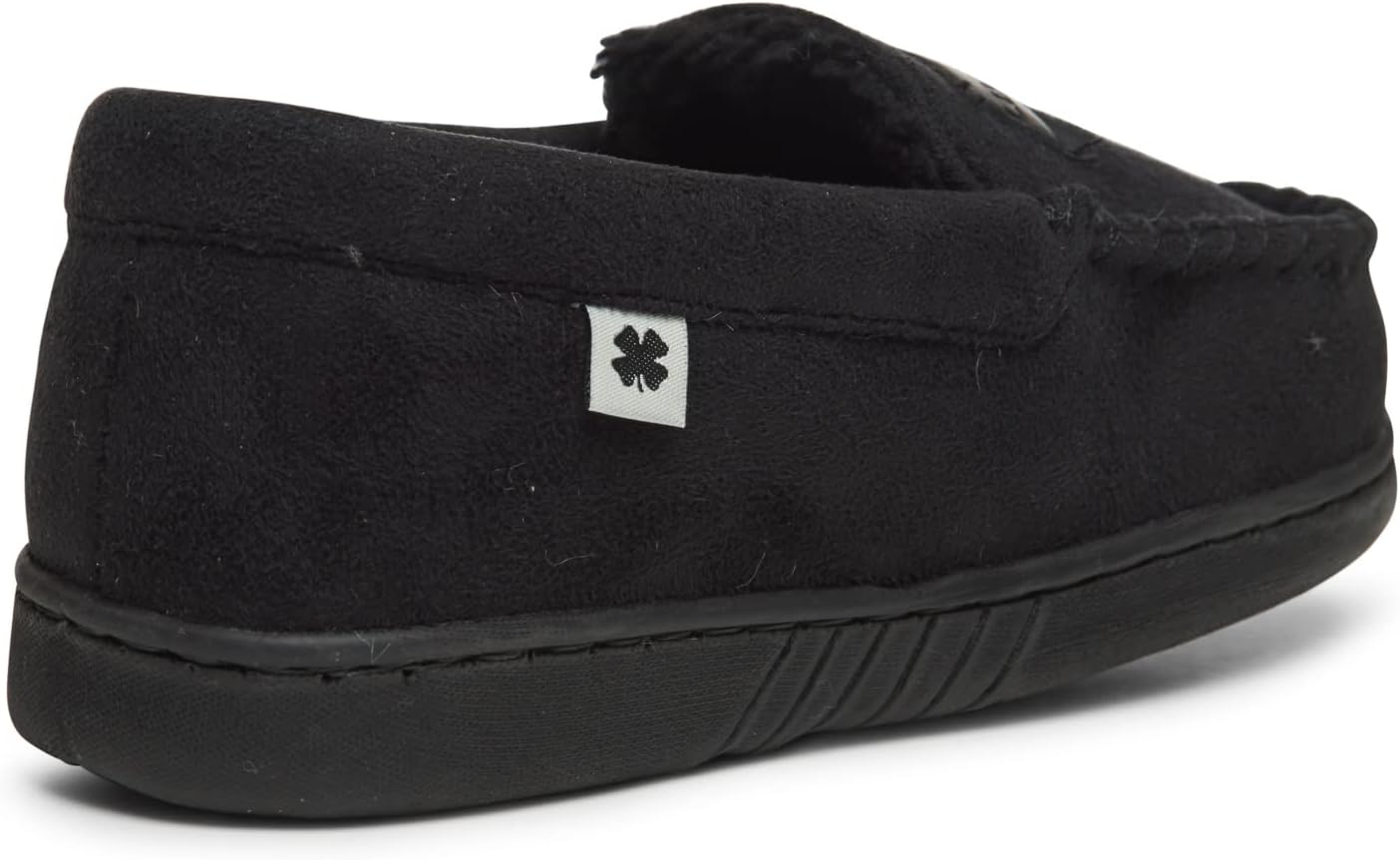 Lucky Brand Boy's Micro Suede Fuzzy Lined Moccasin Slippers for Kids - Image 5
