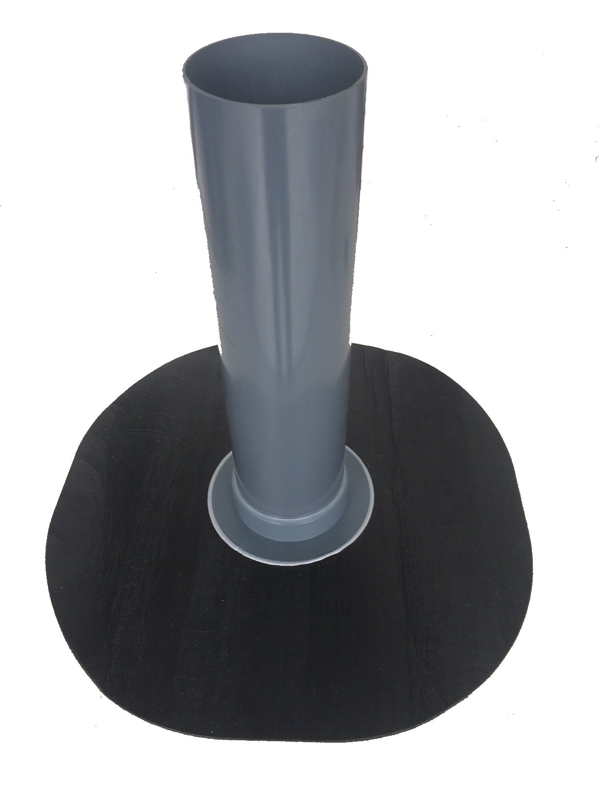 Flachdachablauf DN 100 inkl. Laubfang, Bitumen-Flansch PYE rund, Dachgully, Einlauf, Dachentwässerung, PVC-U, DN 110