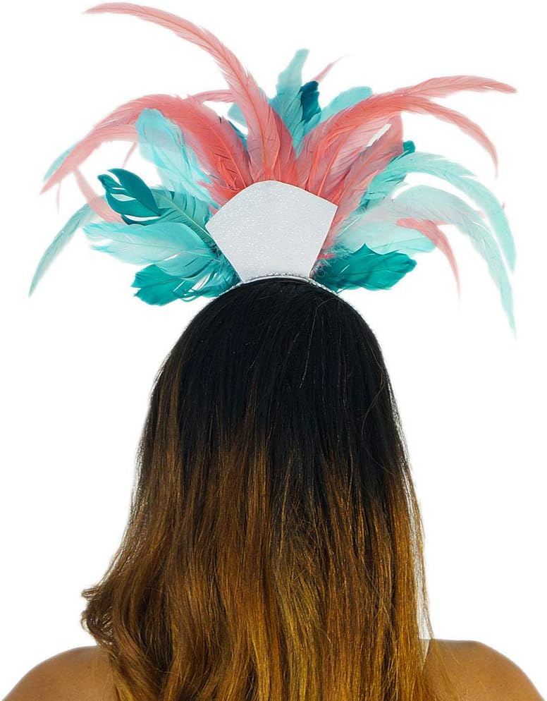 ZUCKER Carnival Feather Samba Costume Headband- Adult Cosplay/Halloween Costumes