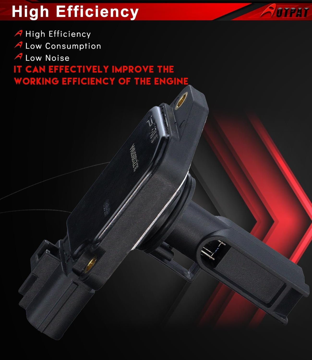 Mass Air Flow Sensor for:-Ford F150 2001 2002 2003, for:-Mustang 2003-2004, V8 4.6L 5.4L Gas, Replace OE# 1L3F12B579AB, 1L3Z12B579AA, 1L3F-12B579-AB, 1L3F12B579AB