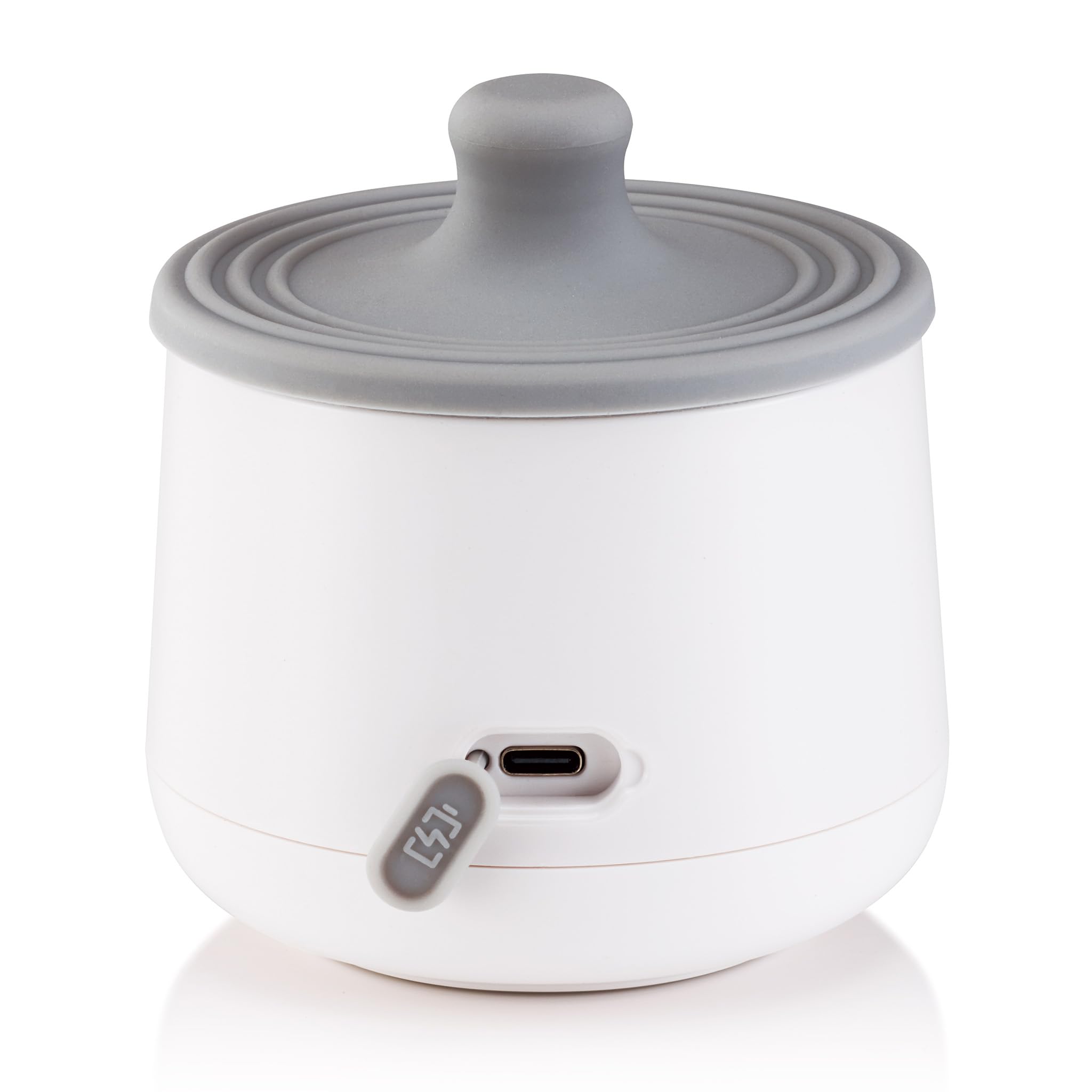 Alecto BW1000 Chauffe-biberon portable pour les déplacements et les stimulations, convient à presque tous les biberons – Blanc