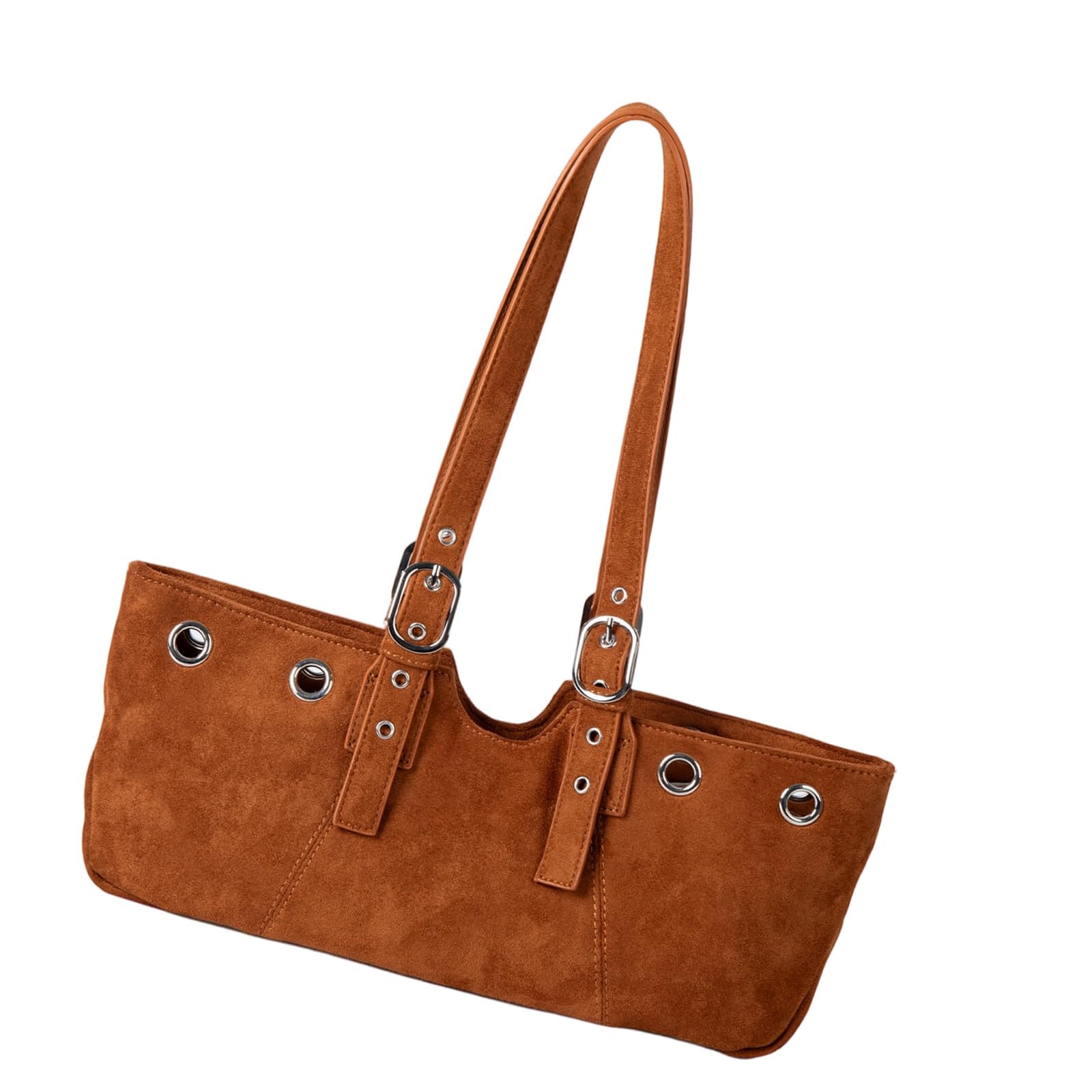 Sac à main tendance pour femme compact en daim véritable - 8