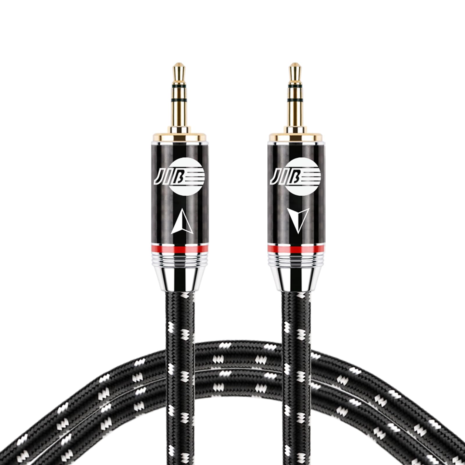 BOAACOUSTIC JIB Aux Kabel, Klinkenkabel 3,5mm high end Audiophiles S-OCC Hochreines Kupfer + hochreines Kupfer versilbert versilbert 3,5MM Stecker zu Stecker Audio Auxiliary Stereo Audio Kabel 1M