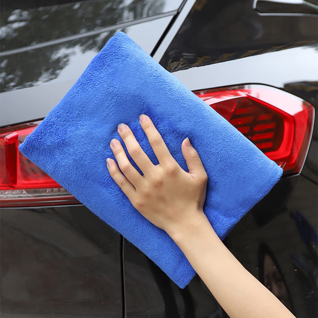 Mikrofaser-Auto-Trockentücher, super saugfähig, große Autowaschtücher, kratzfreie Auto-Reinigungstücher, ultraweiche Auto-Detailing-Tücher, 6 Stück-L
