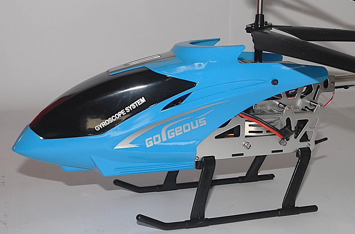 Elicottero Radiocomandato XXL 70 cm AiJH Blu 2.4GHz – Elicottero RC con Giroscopio 6 Assi