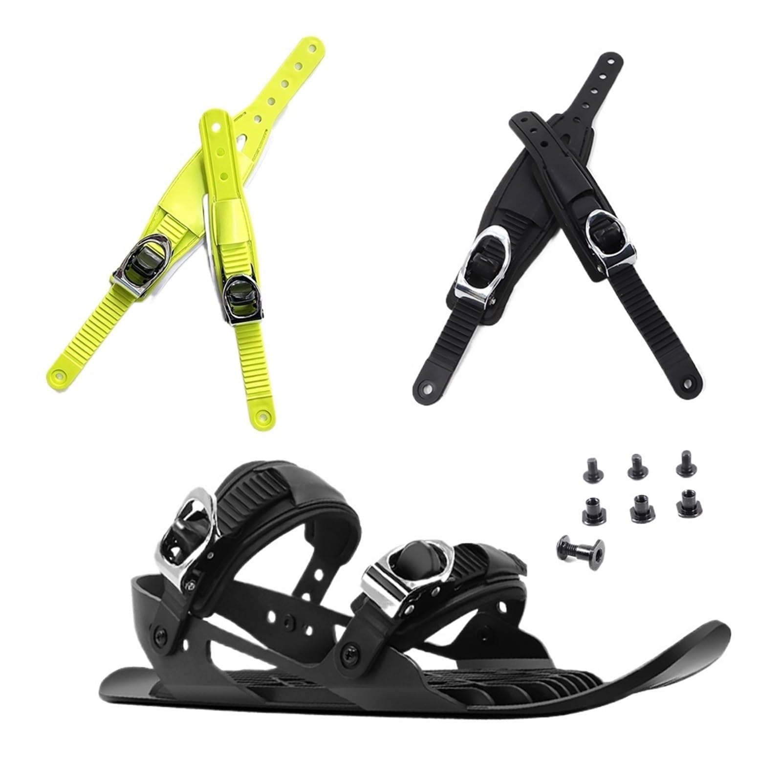 Compatibile con cinturini da snowboard Accessori for scarponi sci base in metallo e cinturino fibbia colorata(1Set A)