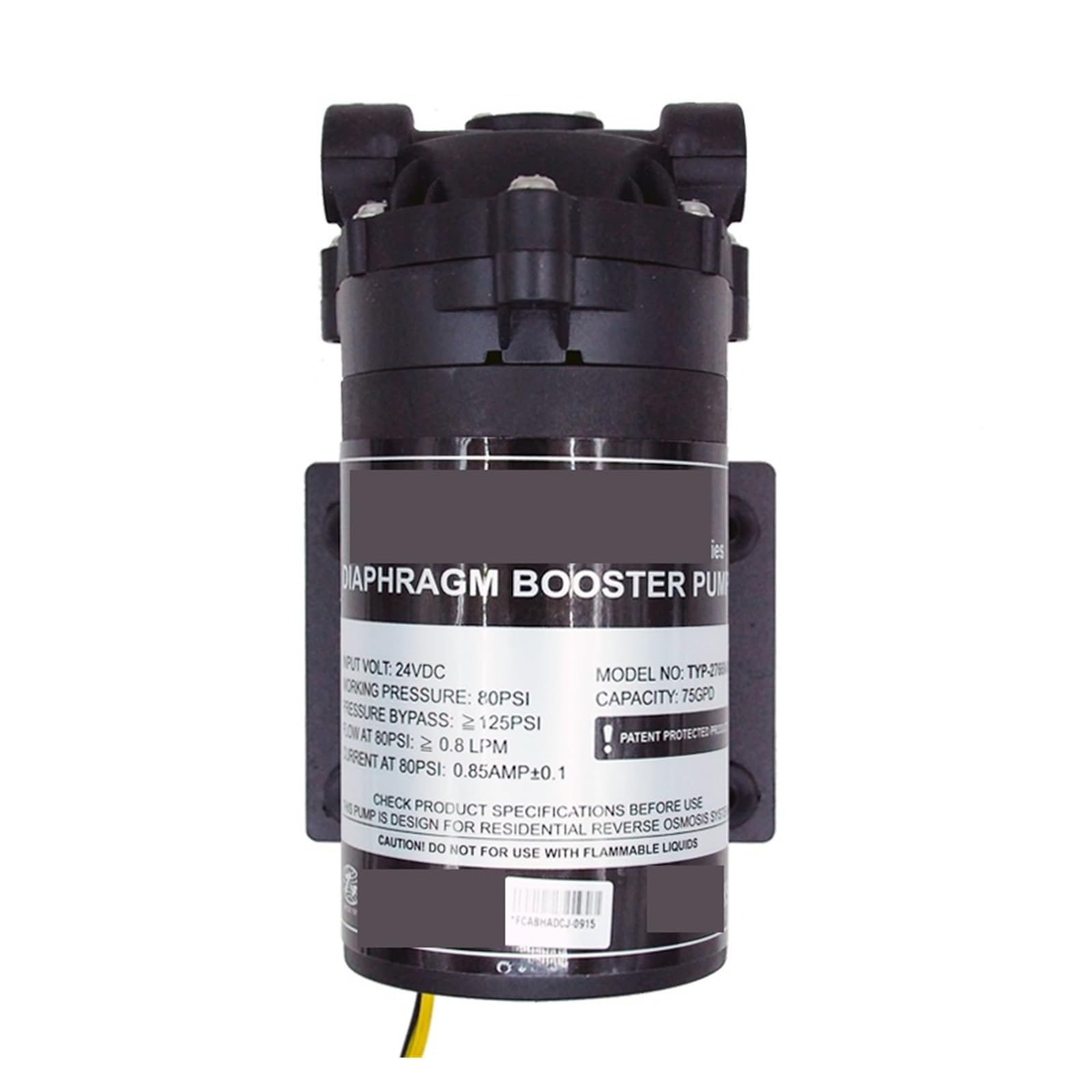 Cartuccia di filtro dell'acqua del sedimento, Pompa booster for acqua RO con filtro 'acqua, 2766NH Aumenta la pressione del ad osmosi inversa Elevata capacità di filtrazione(Without Fittings)