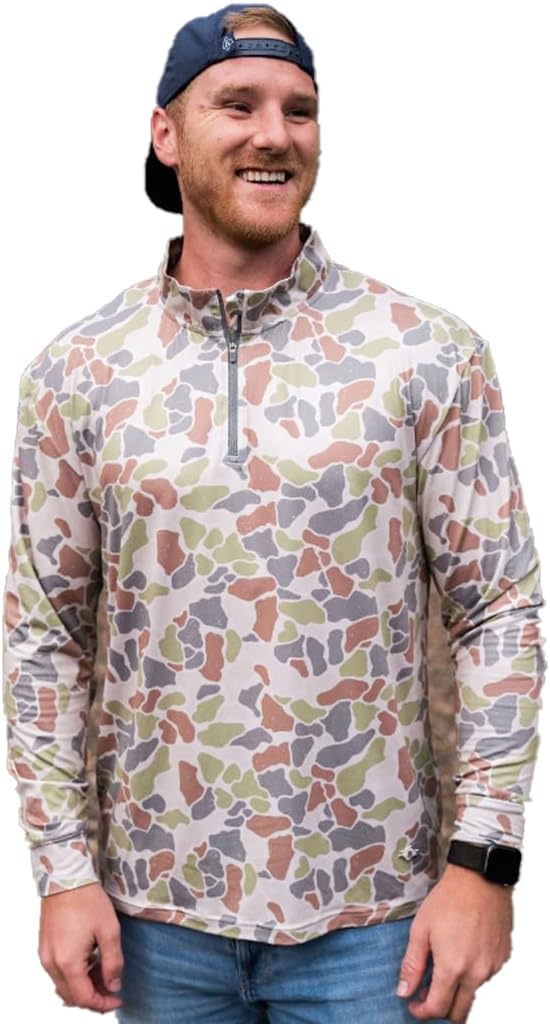 Burlebo Men’s Performance Quarter Zip – Lightweight Stretch, Moisture-Wicking Pullover for Outdoor & Everyday Wear