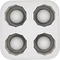 Vista 7 de Houdini Bandeja de cubitos de hielo triturado, produce 160 mini cubos, color azul