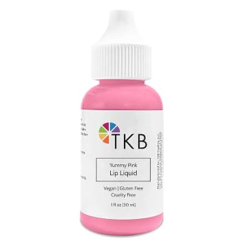 TKB Lip Liquid Color | Liquid Lip Color for TKB Gloss Base, DIY Lip Gloss, Pigmented Lip Gloss and Lipstick Colorant, Made in USA 1floz 30ml, Yummy Pink