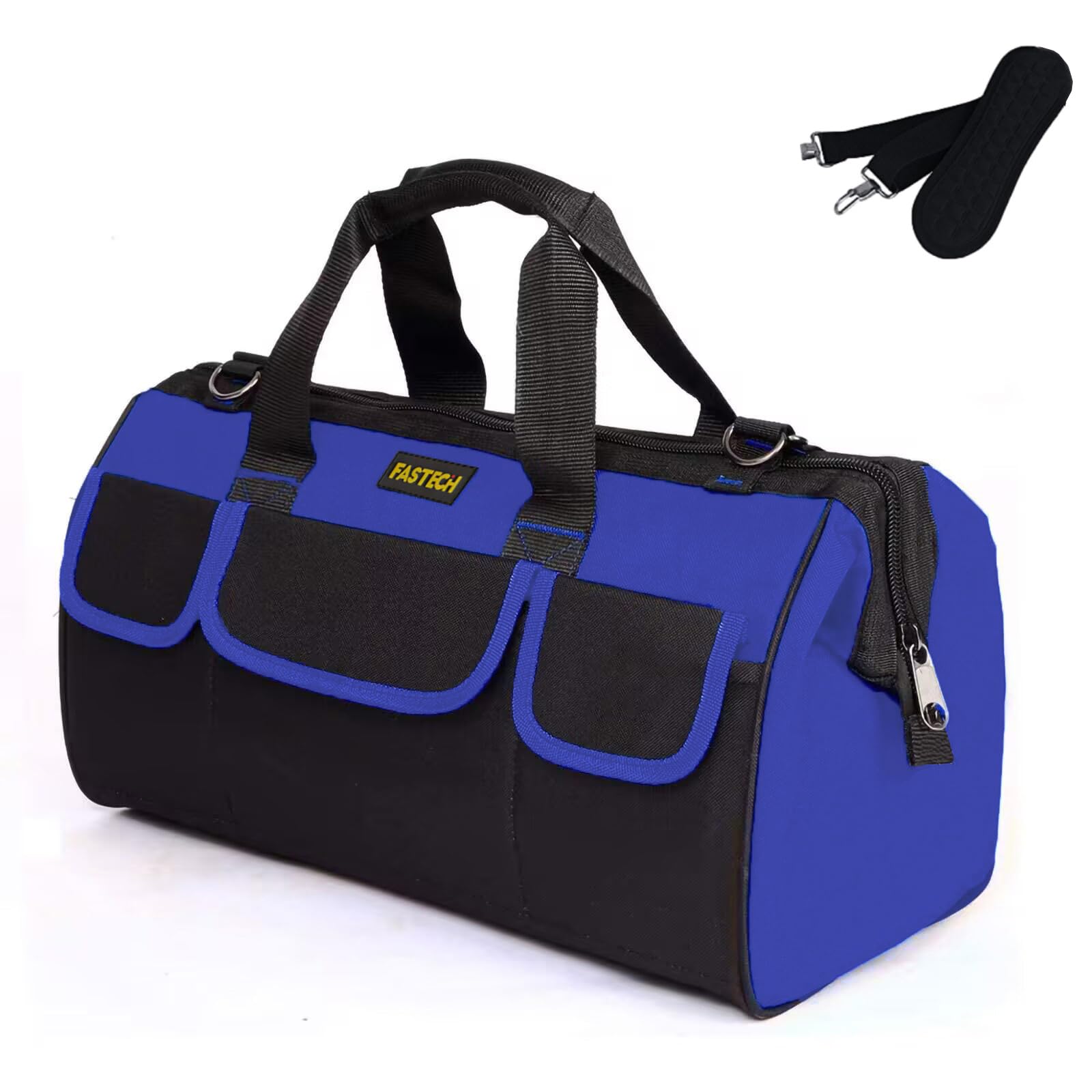 FASTECH 22in Tool Organizer With Adjustable Shoulder Strap Waterproof Heavy Duty Bag For Men Women Wide Mouth For