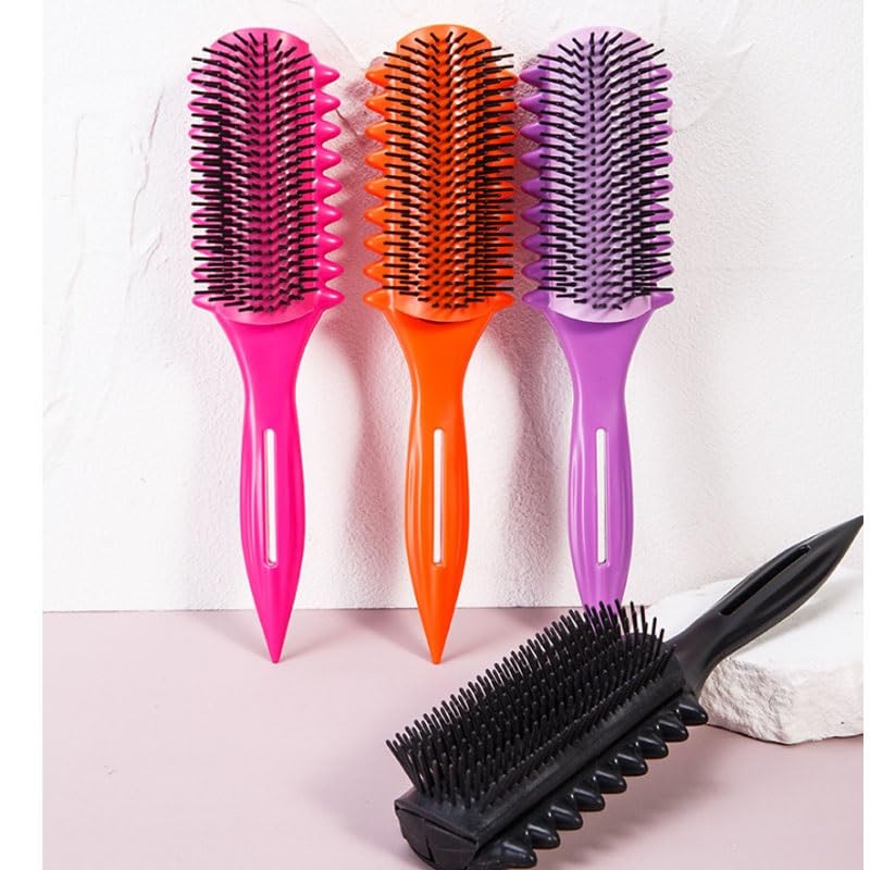 Curly Hair Styling Comb with Detachable Hairbrush