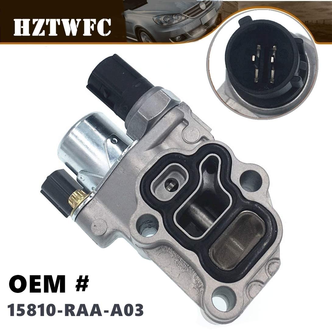 Valvola a spola magnetica a solenoide VTEC + guarnizione OEM # 15810-RAA-A03 per Honda Accord Element CRV Civic RSX 2003-2006