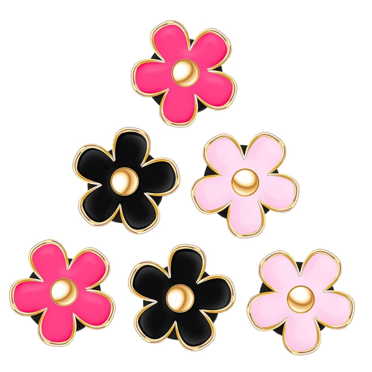 SOLUSTRE 18pezzi Clip Decorative Per Ventilazione Auto Decorazione Fiore Per Profumatori e Aria Accessorio Per Auto e Ambienti Interni