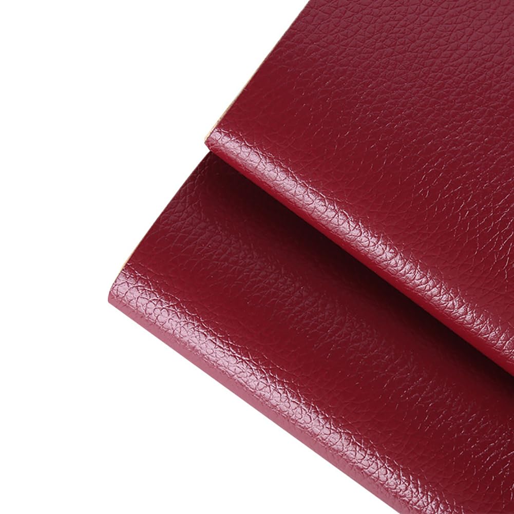 Burgundy Leather Repair Patch for Furniture, 3.9x53.9 Inch Leather Repair Tape, Self-Adhesive Vinyl Leather Repair Kit for Sofa, Couches, Furniture,