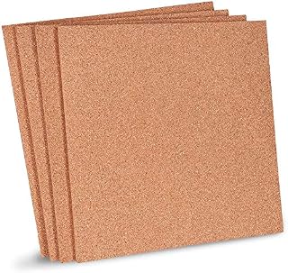 Juvale Natural Cork Tile Boards, Frameless Mini Wall Bulletin Boards