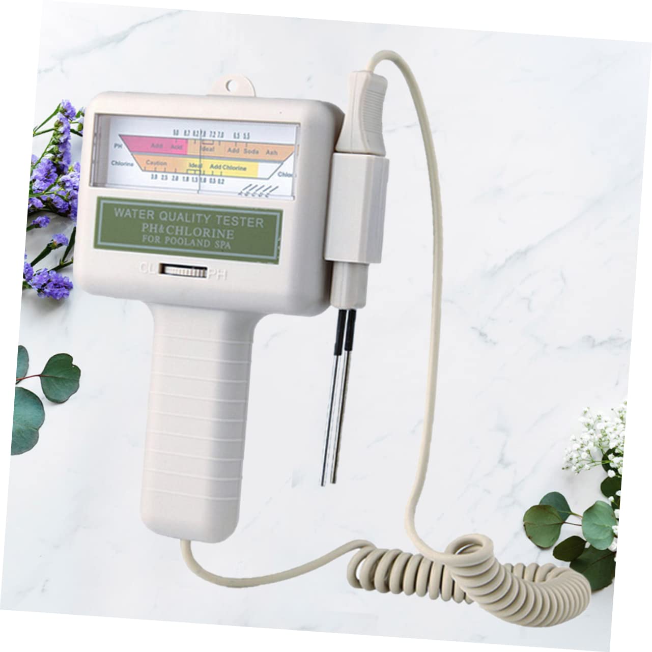 Testeur de L'eau de Piscine Pc101 Blanc Abs Alliage