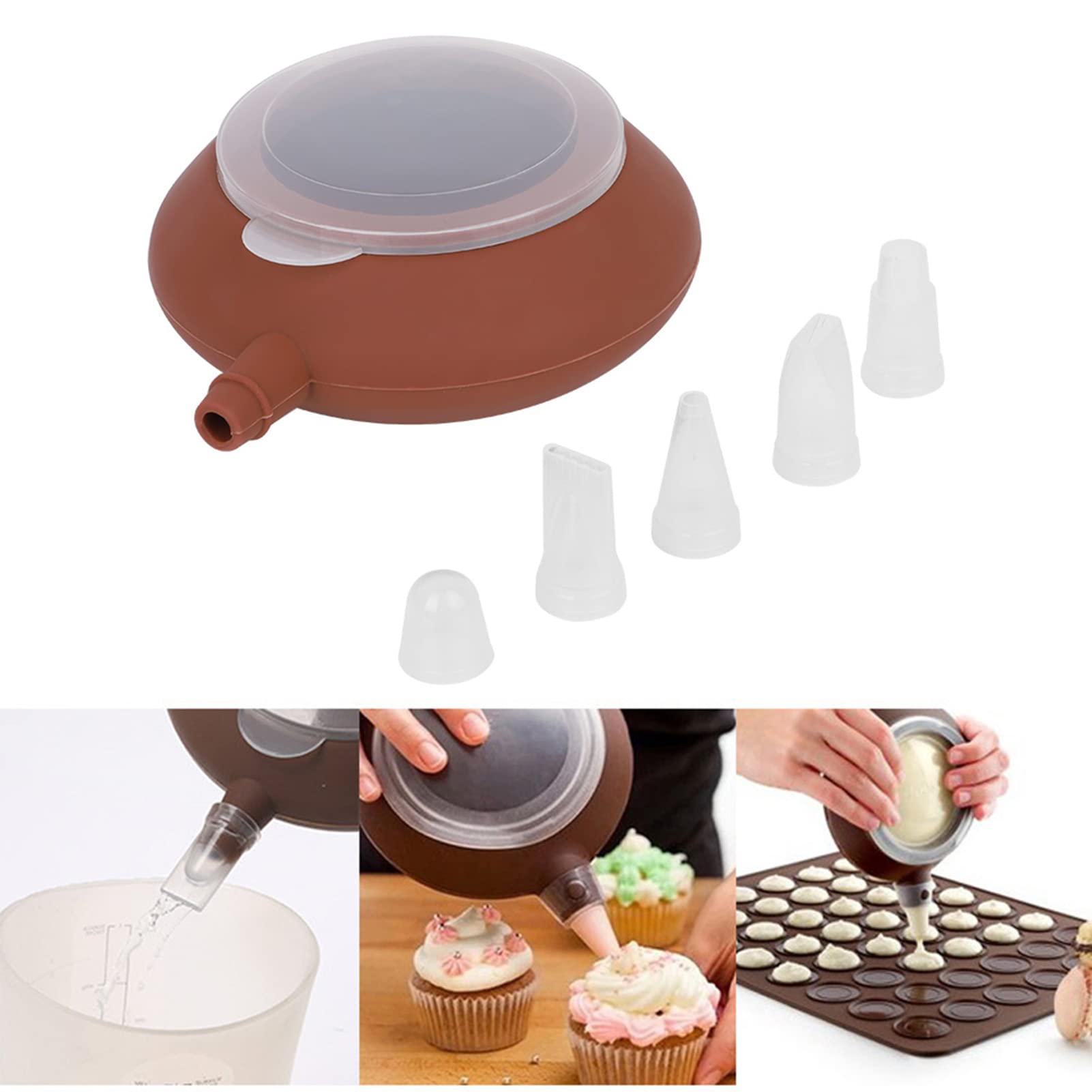 Cruche à traire les gâteaux, DIY Baking Supplies for Cream Cake Buse Tool (1Pc)