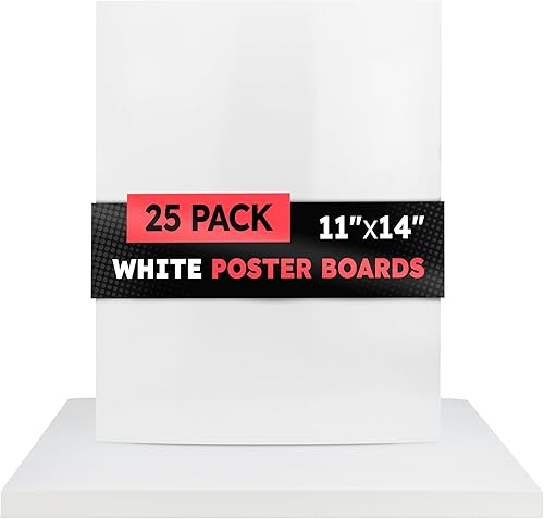 Miniatura 94 de Hygloss Tablero grande de póster de 22 x 28 pulgadas, 100 tableros de póster de colores neón surtidos a granel, 10 puntos de grosor, papel de póster