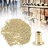 Beekeeping Eyelets Set 1000Pcs Beehive Frames Eyelets, Brass Beekeeping Eyelets Brass End Threading Hole, Eyelets Beehive Box Wiring Support Beekeeper Nest Hive