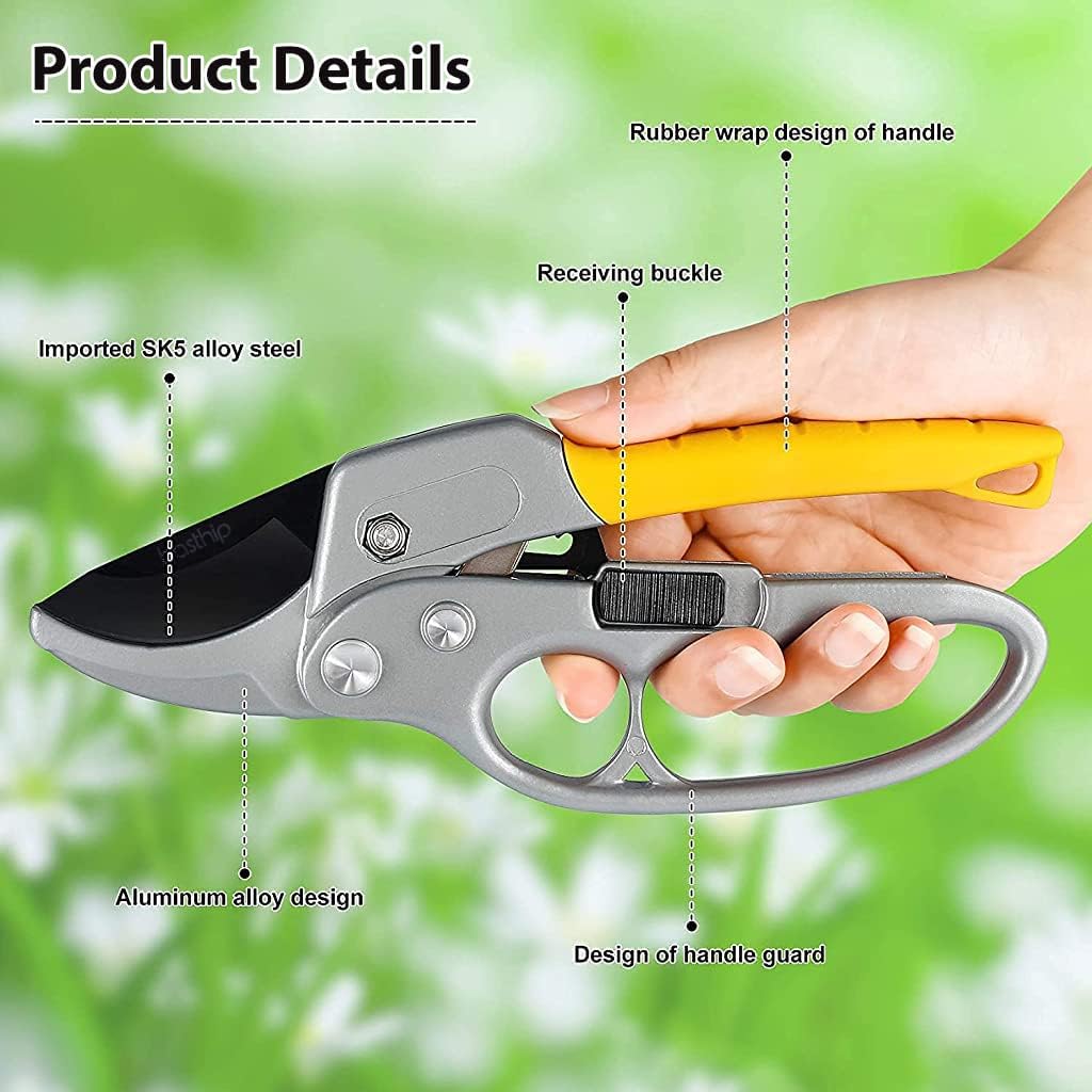 HASTHIP Garden Pruner - Stainless Steel Blade -8