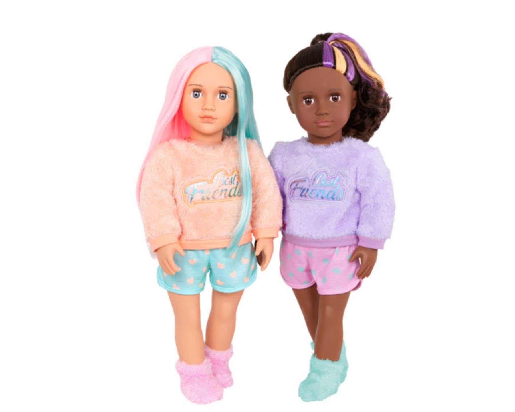 Our GenerationLumi - 18-Inch Best Friend Doll with Multicolored Hair and Stylish Pajama Outfit - Doll Clothes and Accessories Compatible - Ages 3 and Up