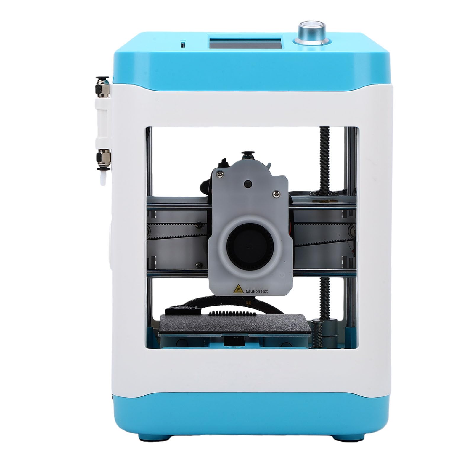 ASHATA Stampante 3D per bambini, design mini facile da usare con livellamento automatico per principianti e progetti scolastici pre-assemblati 3,94 x 4,33 x 3,94 (presa UE)